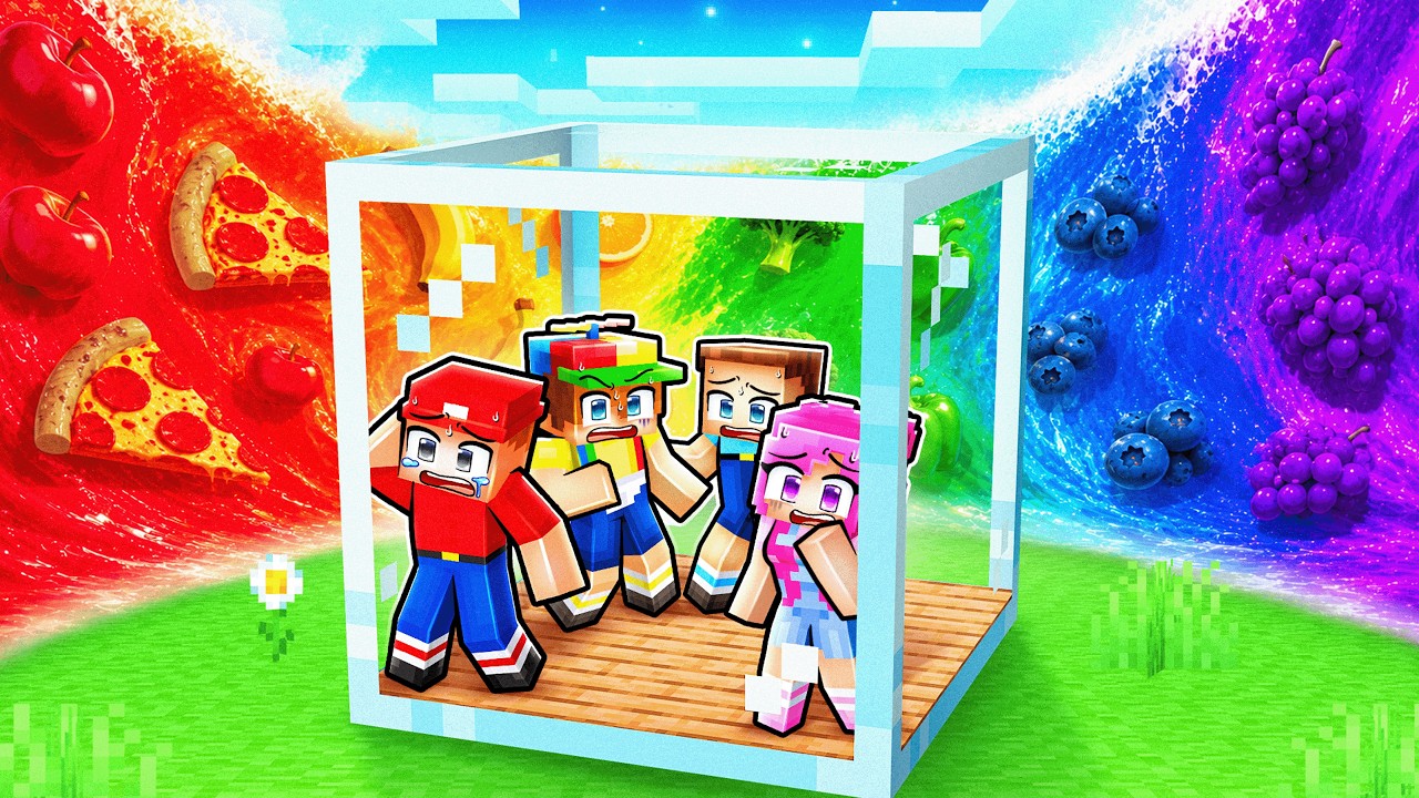 FOOD TSUNAMI vs Doomsday Bunker in Minecraft! thumbnail from YouTube