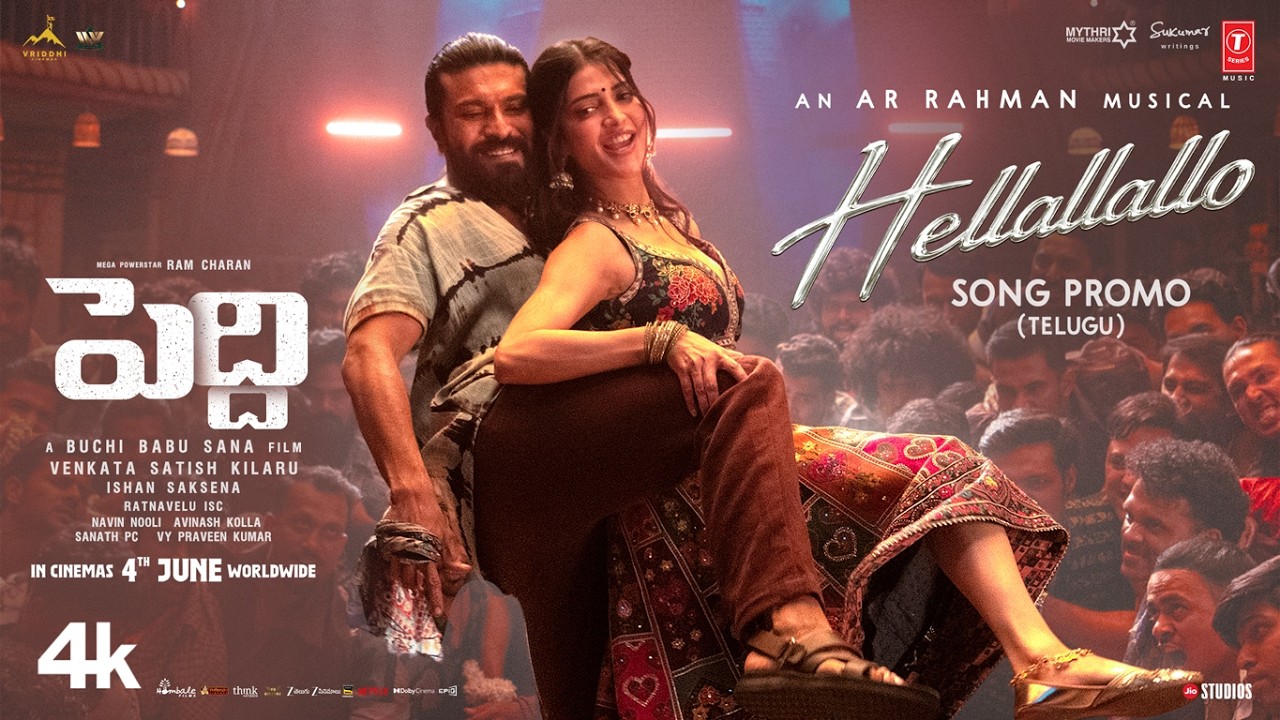 Hellallallo Promo (TELUGU) | Peddi | Ram Charan | Buchi Babu | Shruthi Haasan | Janhvi | AR Rahman thumbnail from YouTube