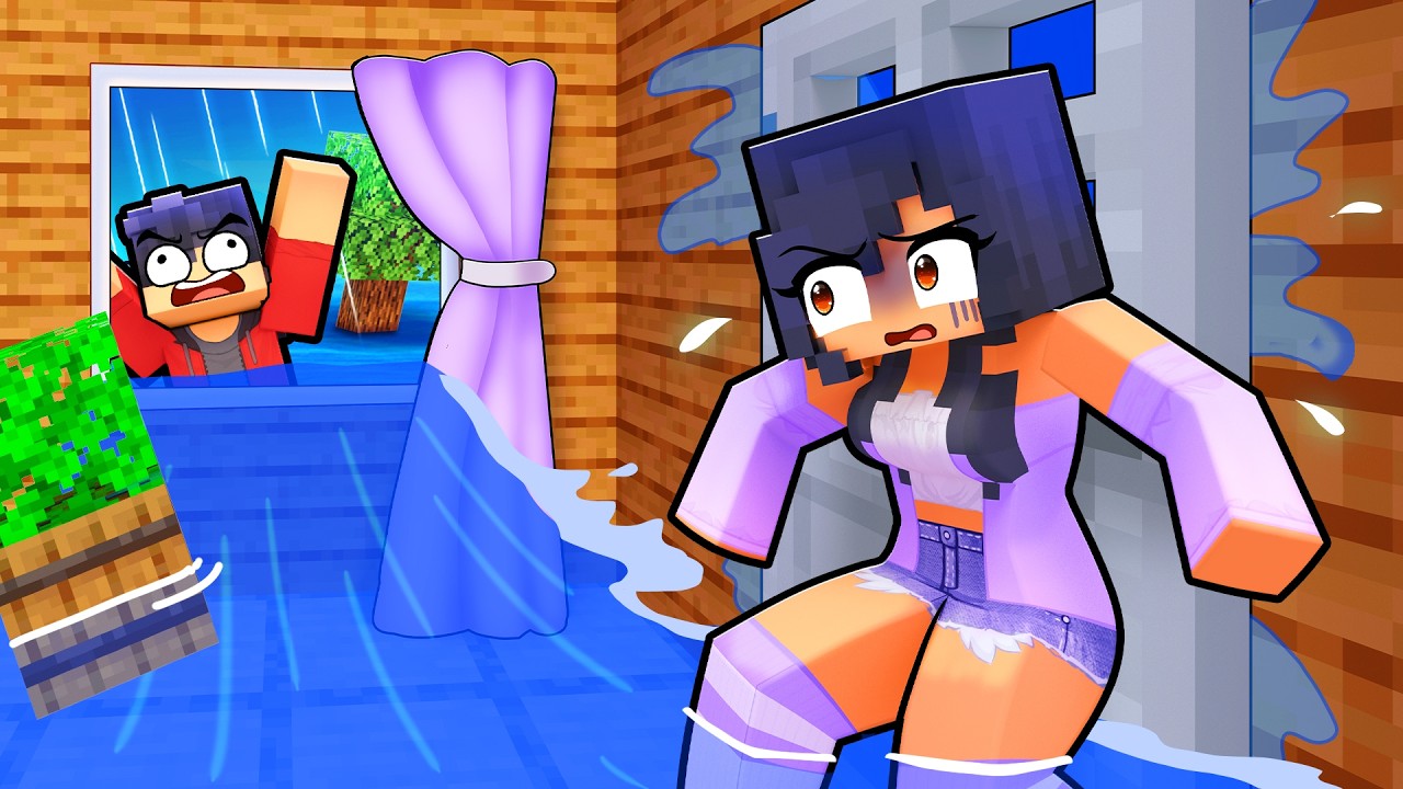 We Cannot ESCAPE the RAIN in Minecraft! thumbnail from YouTube
