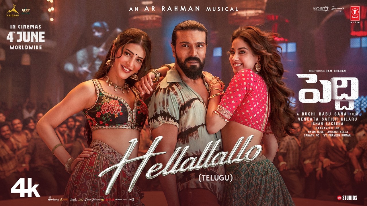 Hellallallo Video | Peddi (TELUGU) | Ram Charan | Buchi Babu | Shruthi Haasan | Janhvi | AR Rahman thumbnail from YouTube