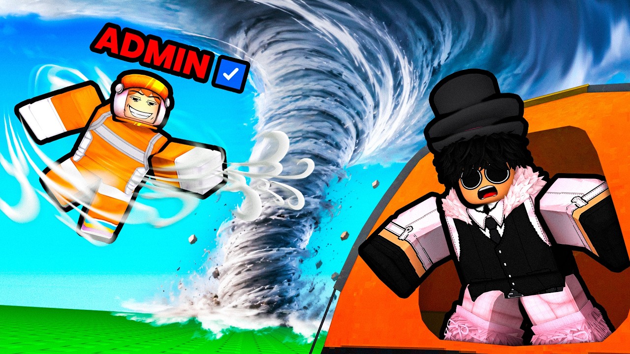 Using ADMIN To Spawn TORNADOS in Roblox! thumbnail from YouTube