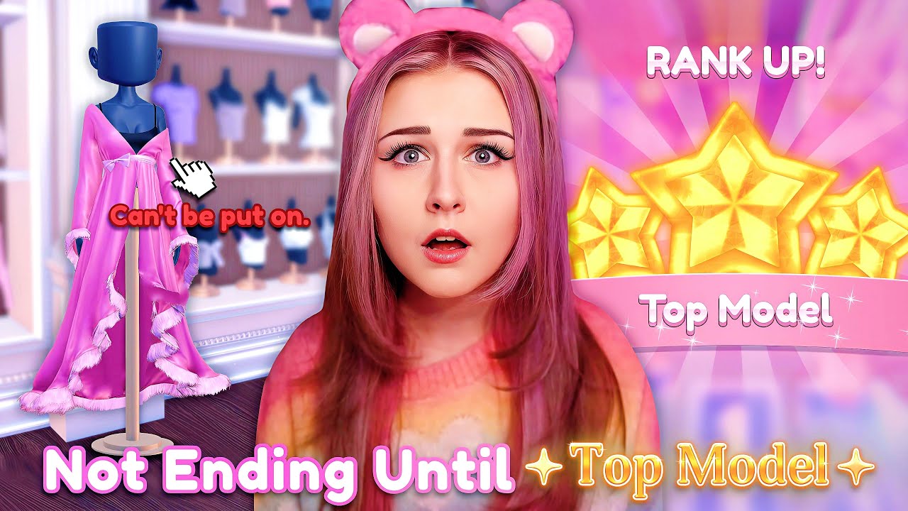 Not ENDING The VIDEO Until I Reach TOP MODEL Rank In DRESS TO IMPRESS! | ROBLOX Challenge thumbnail from YouTube