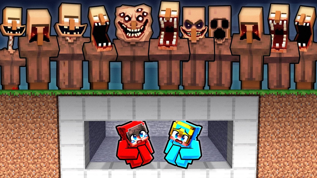 DOOMSDAY BUNKER vs SCARY VILLAGE.. thumbnail from YouTube