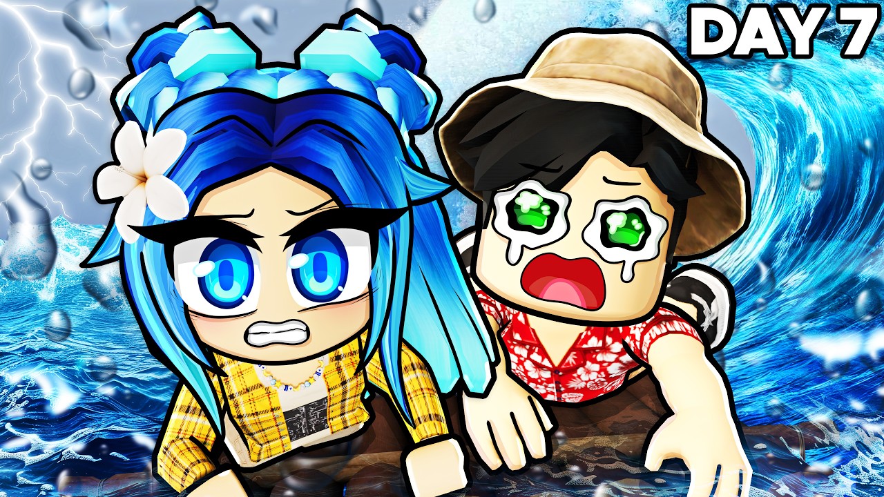 Surviving a DEADLY Ocean in Roblox Rusty Rafts! thumbnail from YouTube