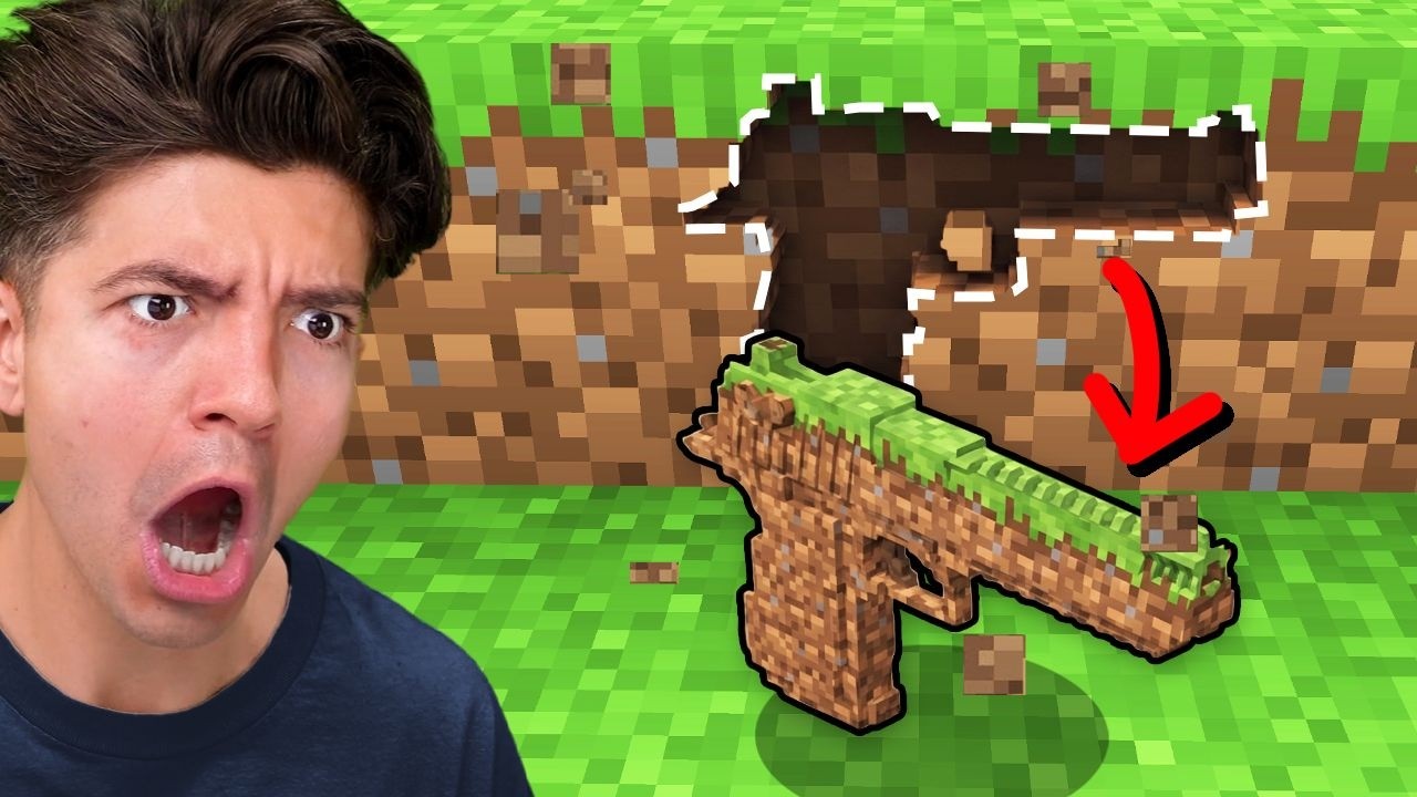 Can I Make GUNS From EVERY BLOCK In Minecraft! thumbnail from YouTube