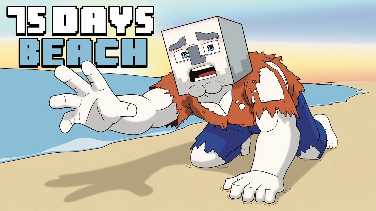 75 Days - [Minecraft BEACH] thumbnail from YouTube