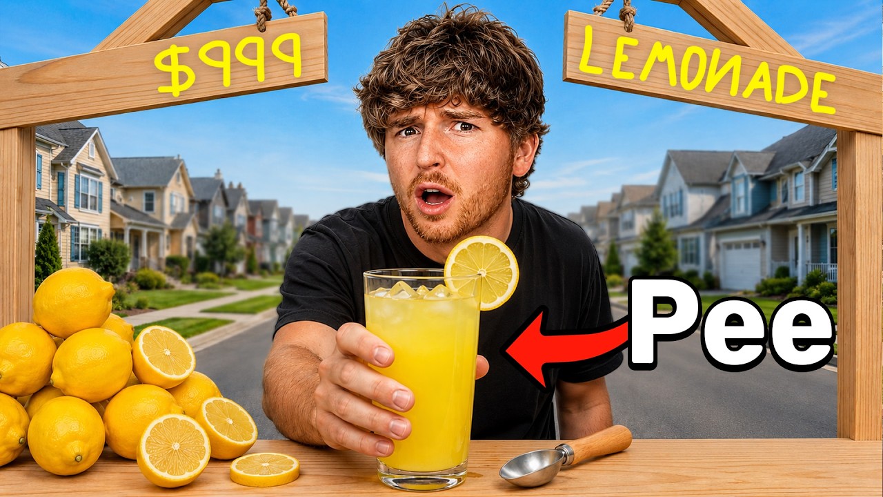 I Opened A LEMONADE STAND, but it's PEE.. thumbnail from YouTube