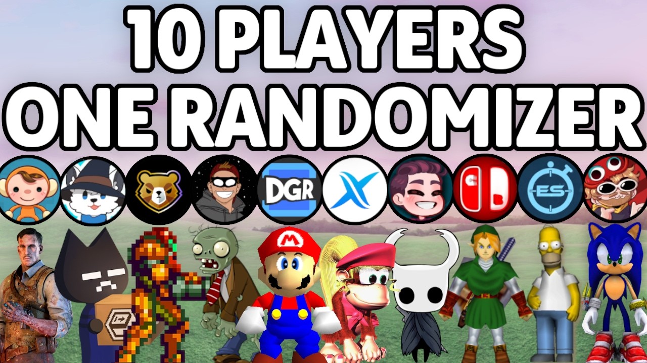 We tried a 10 player cross-game RANDOMIZER thumbnail from YouTube