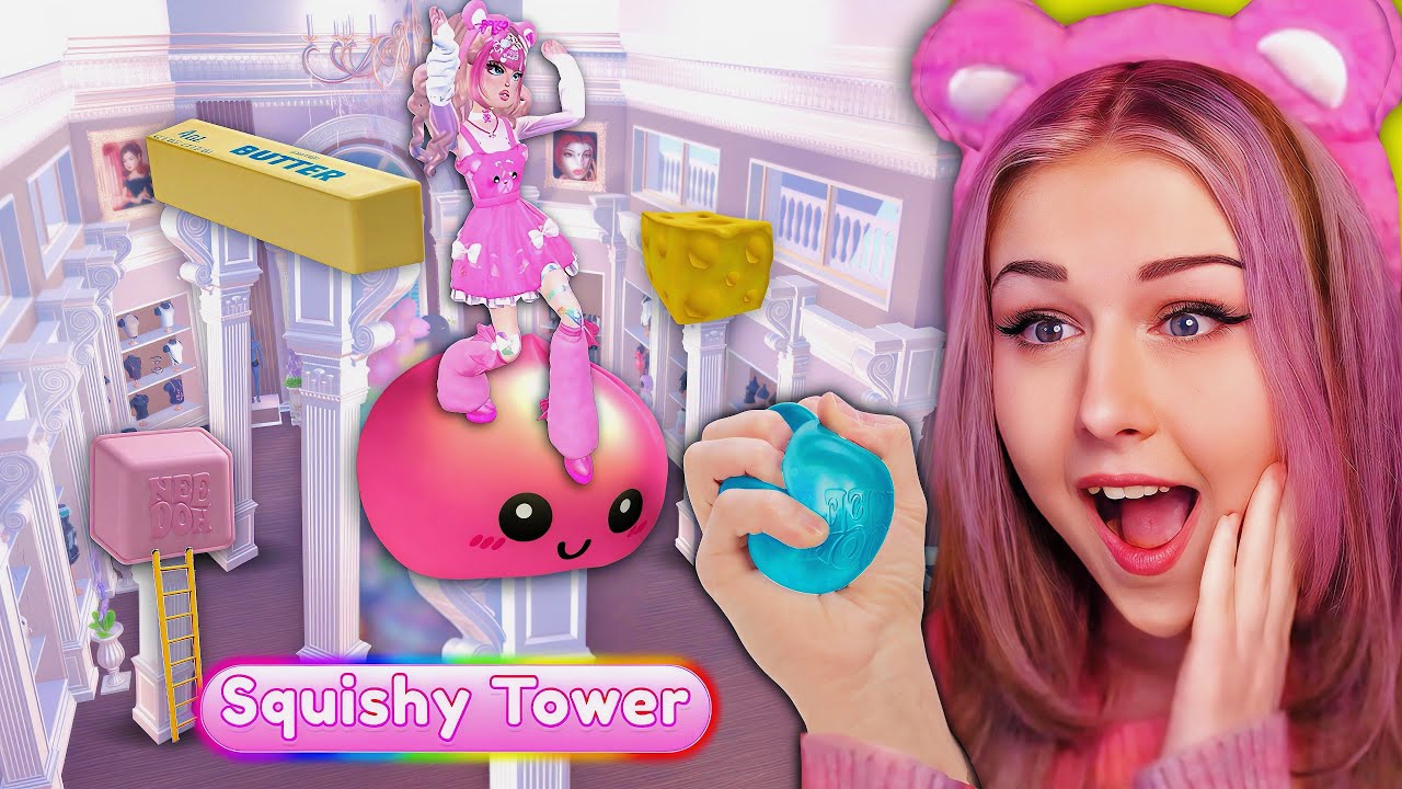 I Added A DTI SQUISHY TOWER w/ An INSANE Challenge! | ROBLOX Dress to Impress thumbnail from YouTube