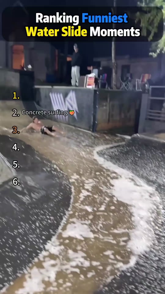 Funny Water Slide thumbnail from TikTok