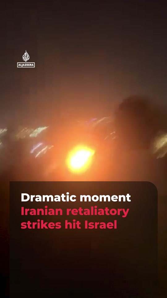 Israelis filmed the moment an Iranian missile broke through Israel’s air defence systems to strike a target in West J... thumbnail from TikTok