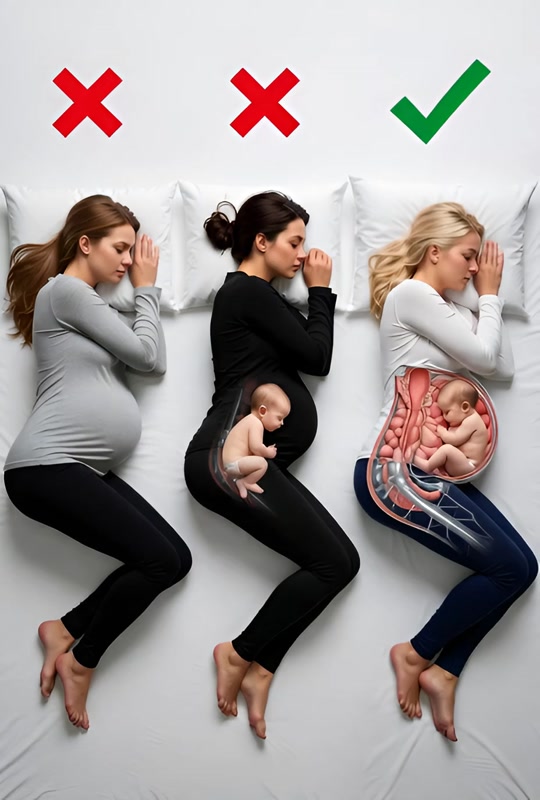 pregnant woman perfect sleep thumbnail from TikTok