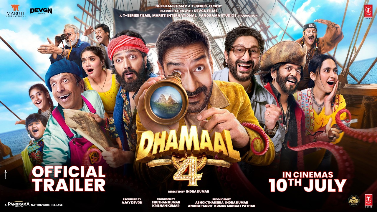 Dhamaal 4 (Trailer): Ajay Devgn, Arshad W, Riteish D, Jaaved J| Indra K| Bhushan K, Ashok T| 10 July thumbnail from YouTube