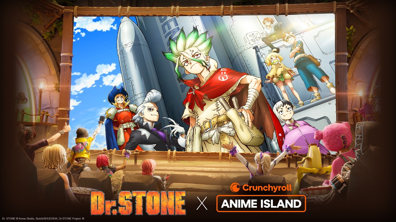 Dr. STONE x Crunchyroll Anime Island | Official Fortnite Watch Party Launch Trailer thumbnail from YouTube