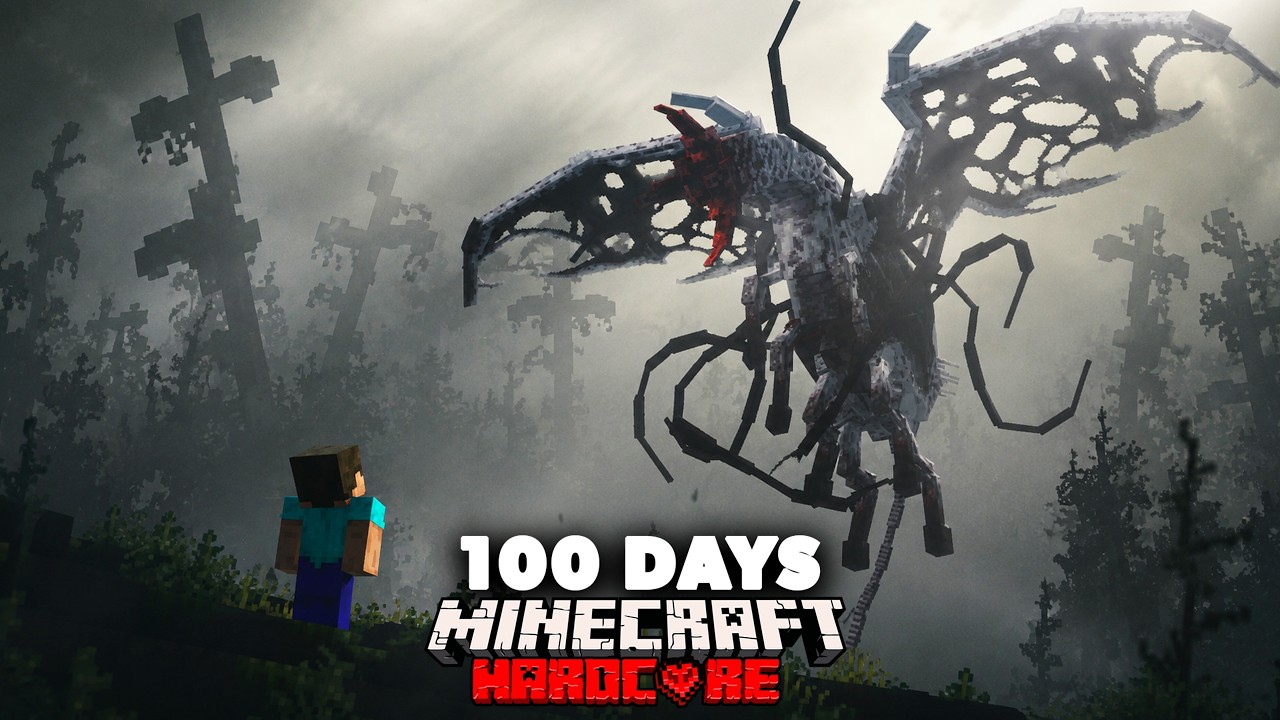 I Spent 100 Days in an Parasite Colony in Hardcore Minecraft thumbnail from YouTube