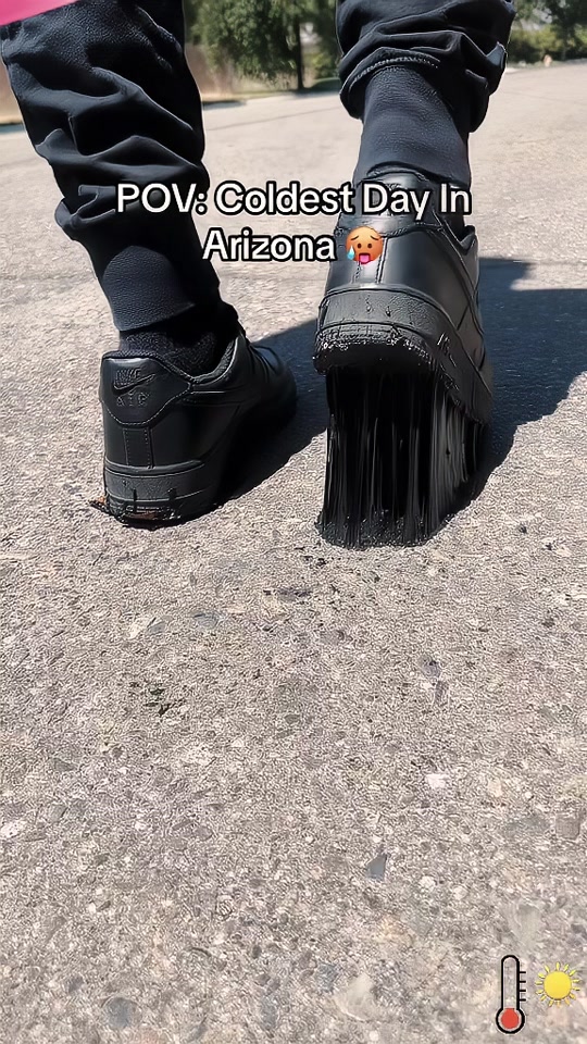The asphalt roads have melted thumbnail from TikTok