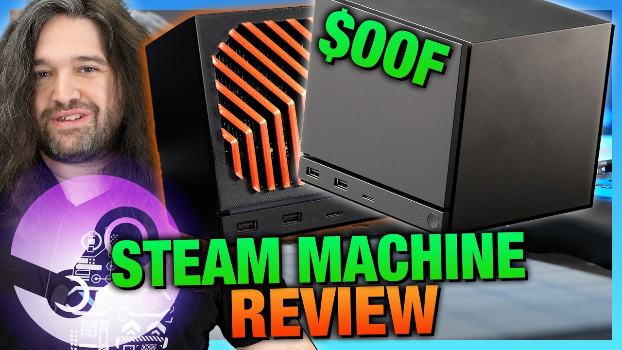 Valve Steam Machine Review: GPU & CPU Benchmarks, SteamOS Test, Thermals, Noise, and Price thumbnail from YouTube