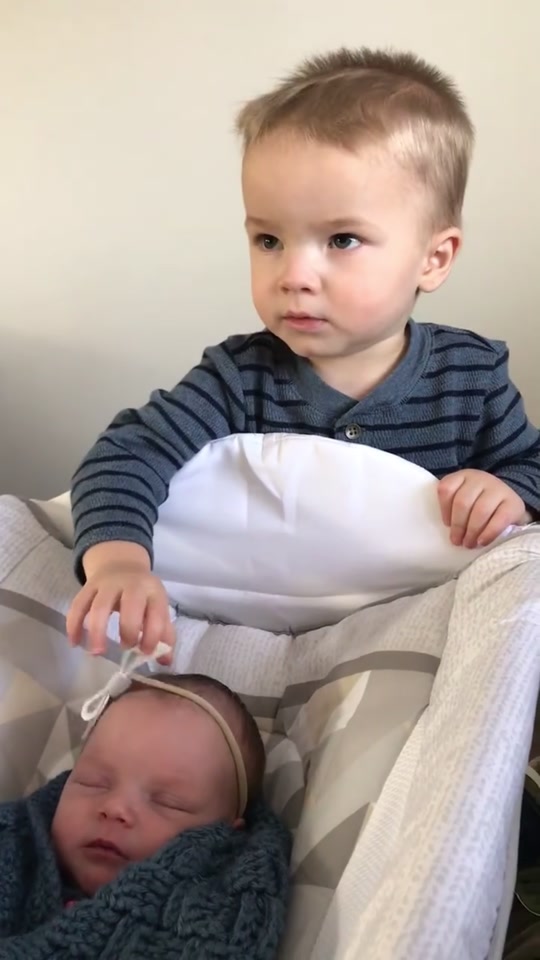 You have a toddler and a newborn thumbnail from TikTok