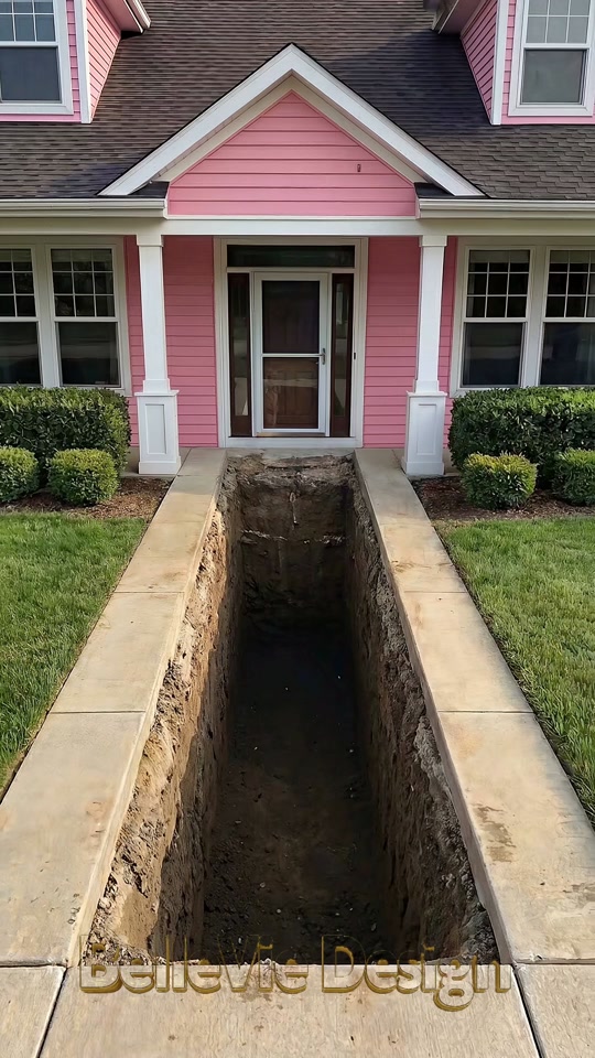 Built a secret cinema under my front walkway… no big deal 🎬🩷 A buried shipping container transformed into a luxury ... thumbnail from TikTok