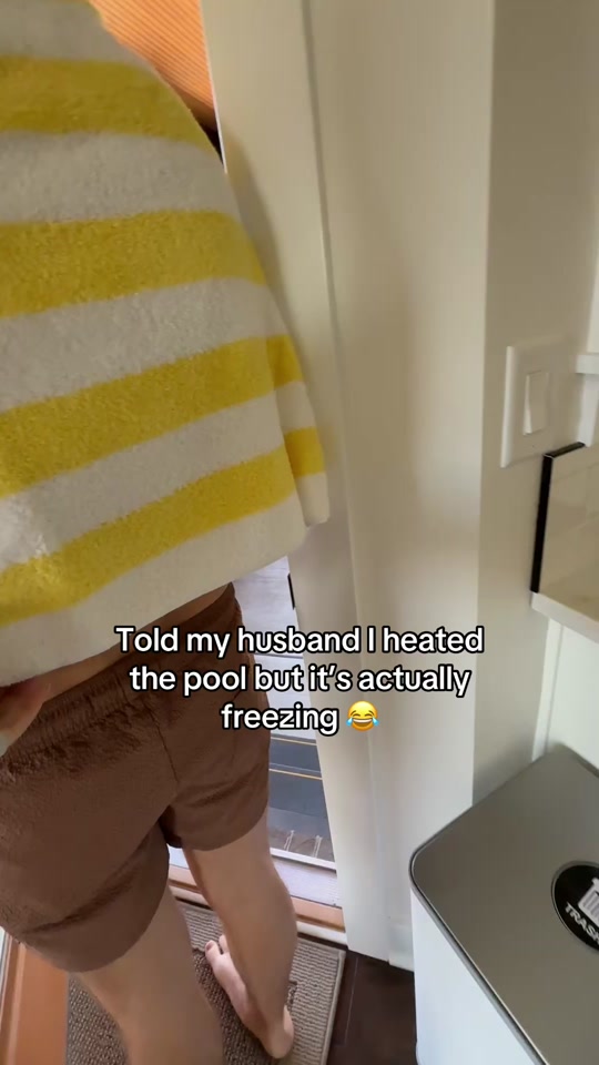 The pool was literally 40 degrees 💀😂 thumbnail from TikTok