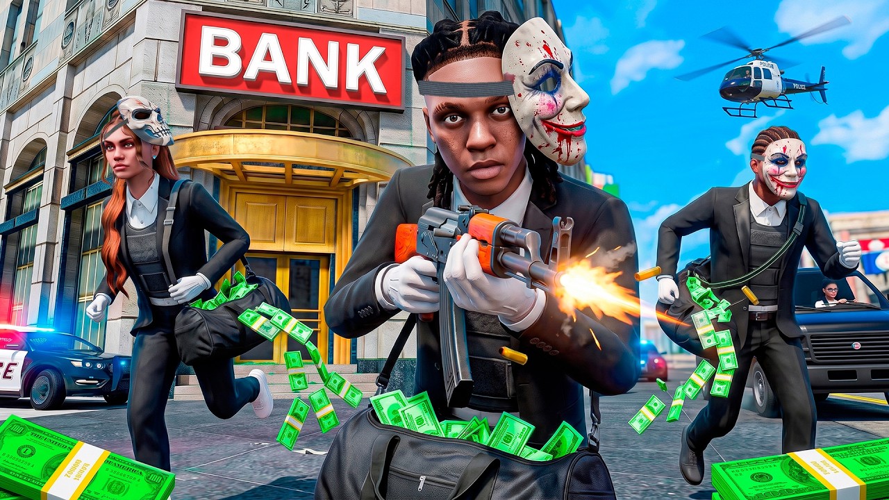 My GANG ROBBED the BIGGEST BANK in GTA 5 RP.. thumbnail from YouTube