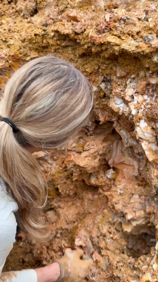 It was MUCH bigger than we thought!🫣⚒️💎 In our last video we pulled an epic Adularia Phantom Quartz cluster that wa... thumbnail from TikTok