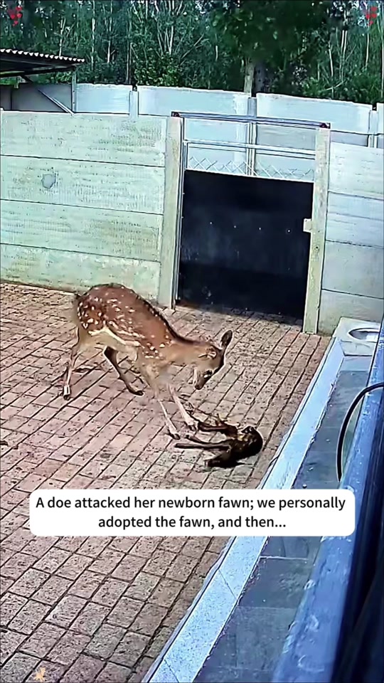 A doe attacked her newborn fawn; we personallyadopted the fawn, and then... thumbnail from TikTok