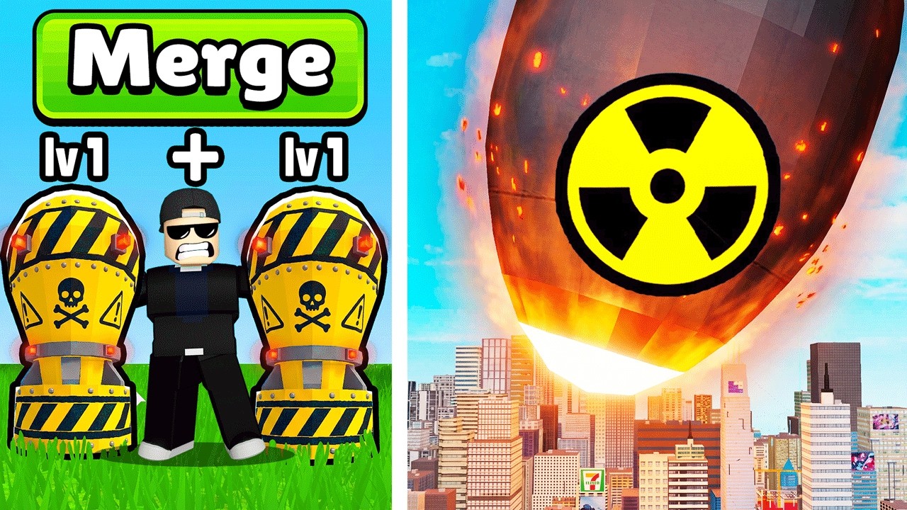 MERGING The BIGGEST NUKE in Roblox thumbnail from YouTube