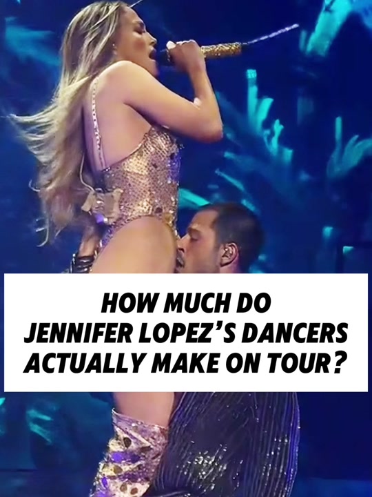 How much do Jennifer Lopez’s  dancers actually make on tour?American celebrities gossip. thumbnail from TikTok