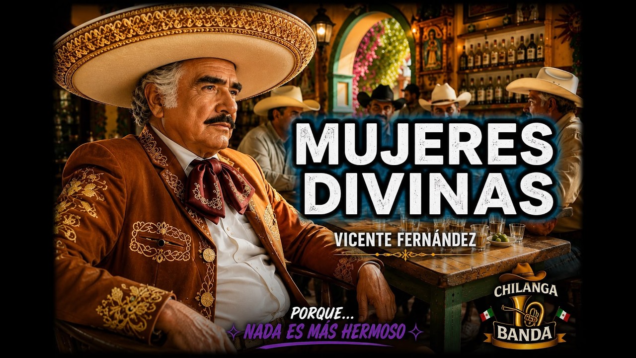 Vicente Fernández - Mujeres Divinas (Letra - Lyrics) thumbnail from YouTube