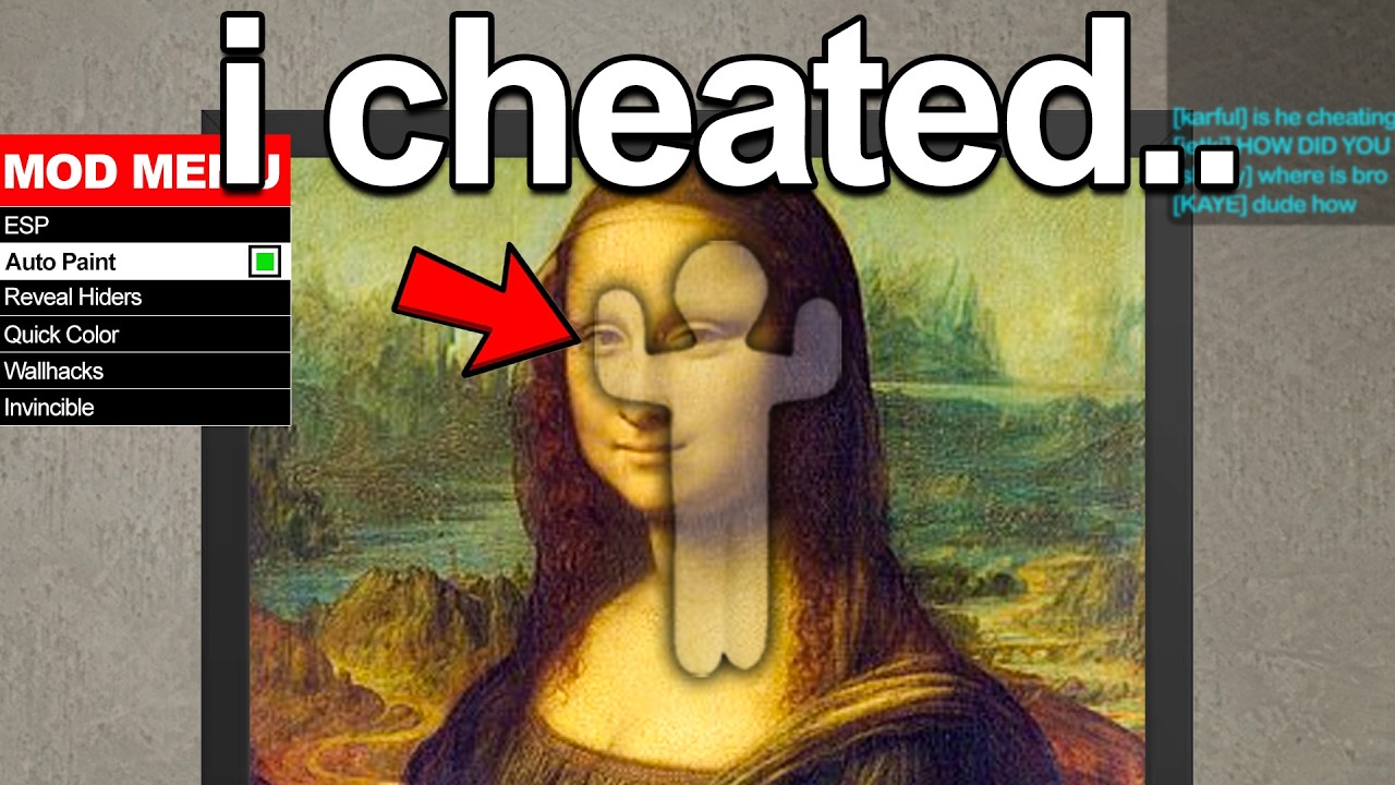 Cheating With AUTO PAINT MOD in Meccha Chameleon! thumbnail from YouTube