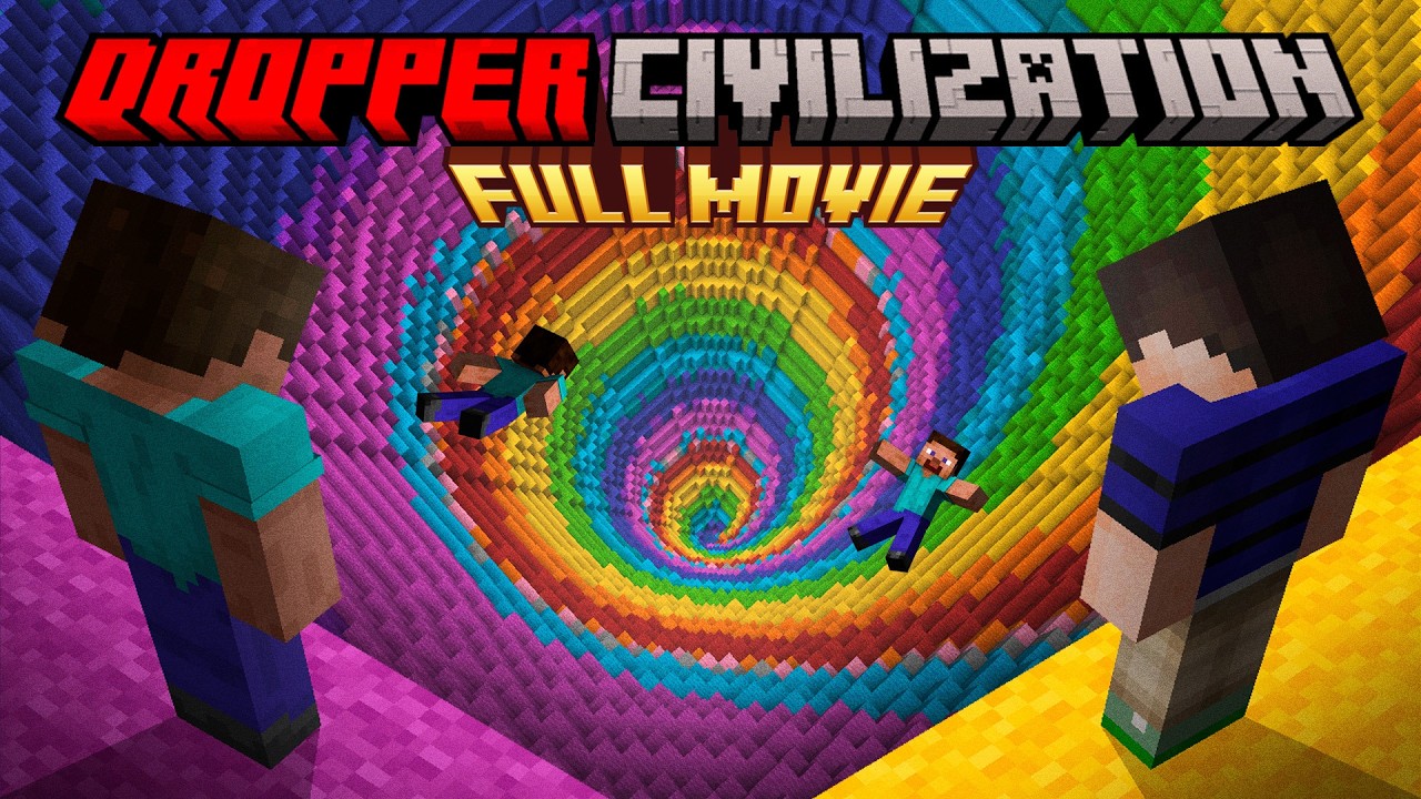 I Survived Minecraft's Dropper Civilization thumbnail from YouTube