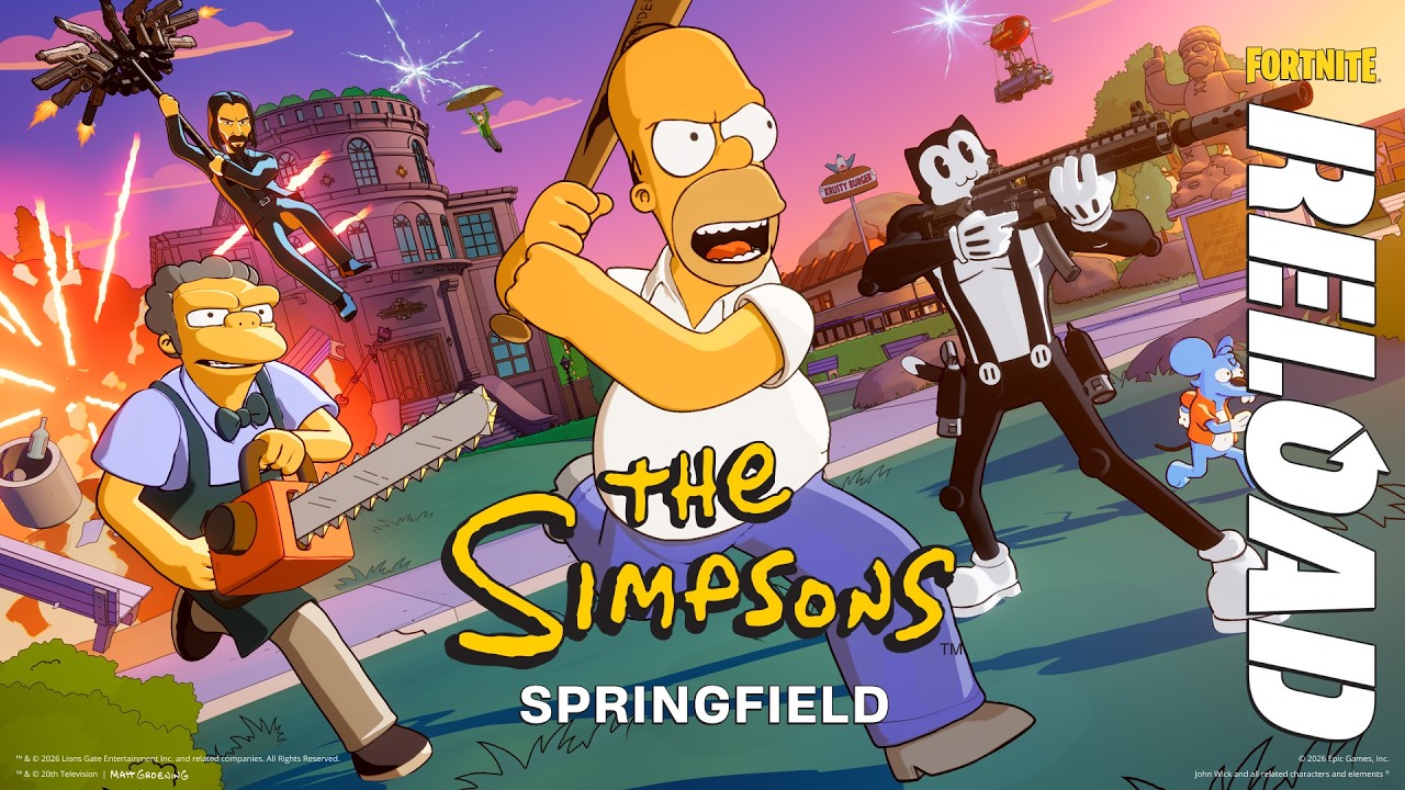 The Simpsons x Fortnite Reload | Trailer thumbnail from YouTube