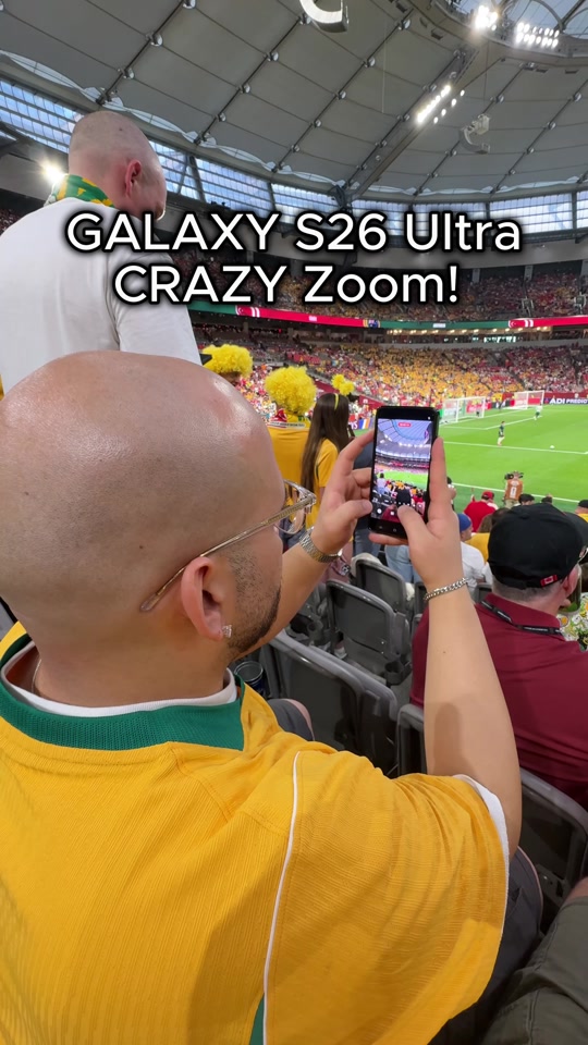 Is Irankunda the future of the Socceroos? Using the Space Zoom to catch the starboy warming up. thumbnail from TikTok