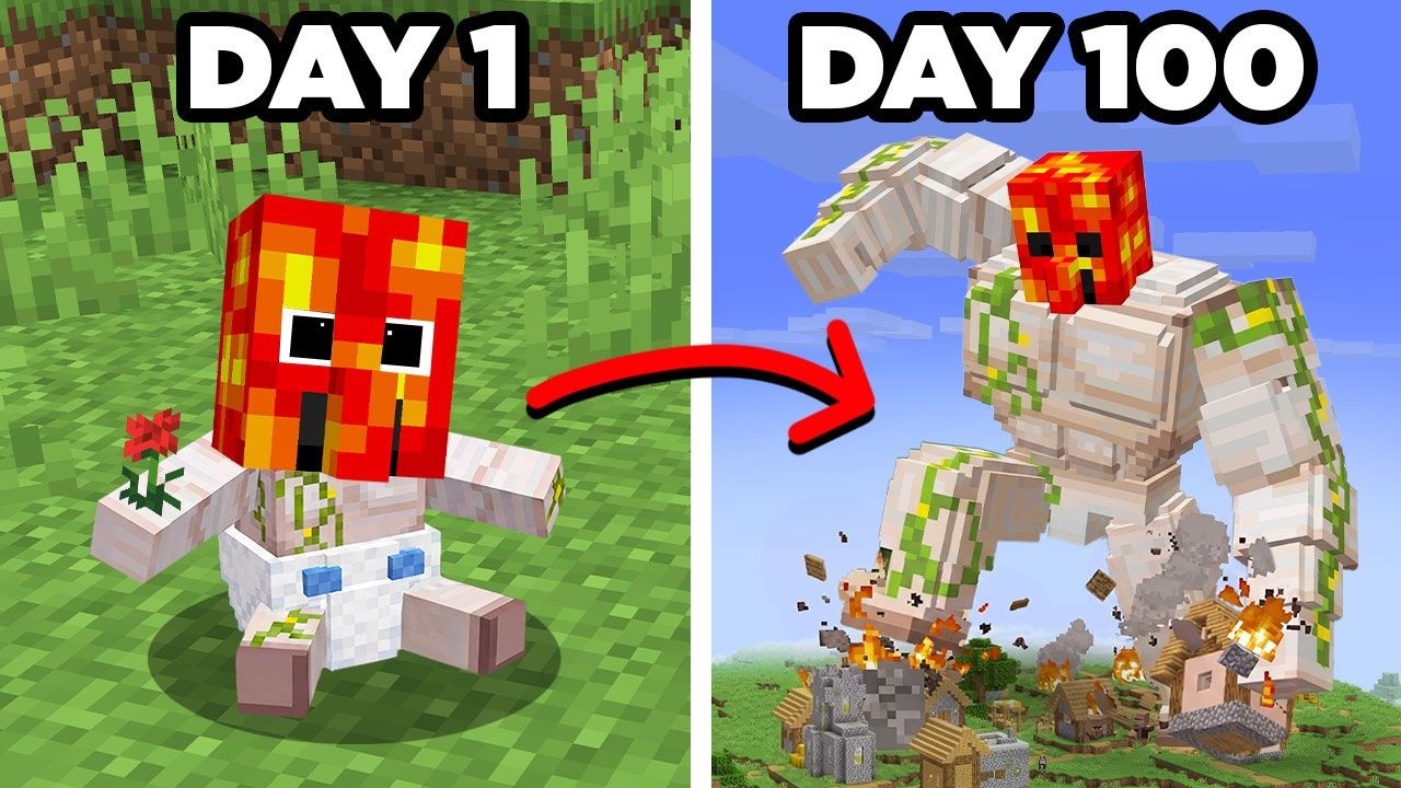 Life as an IRON GOLEM in Minecraft! thumbnail from YouTube