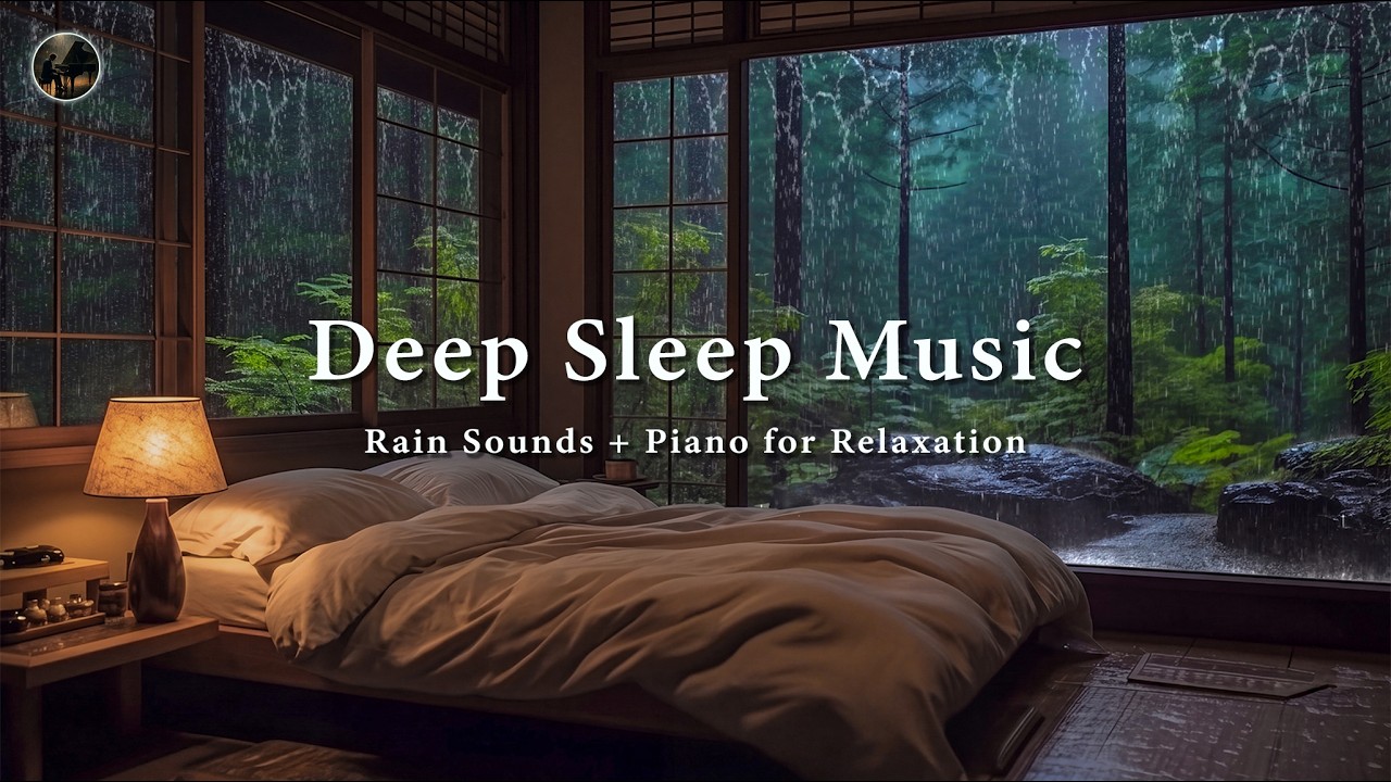 Calm Piano Music with Healing Rain Sounds 🎶 Deep Sleep and Relaxation to Soothe Your Mind and Soul thumbnail from YouTube