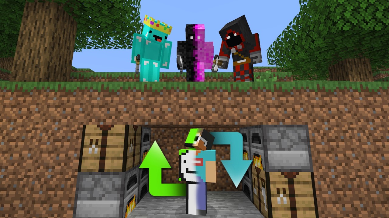 Minecraft Speedrunner Swap VS 3 Hunters thumbnail from YouTube