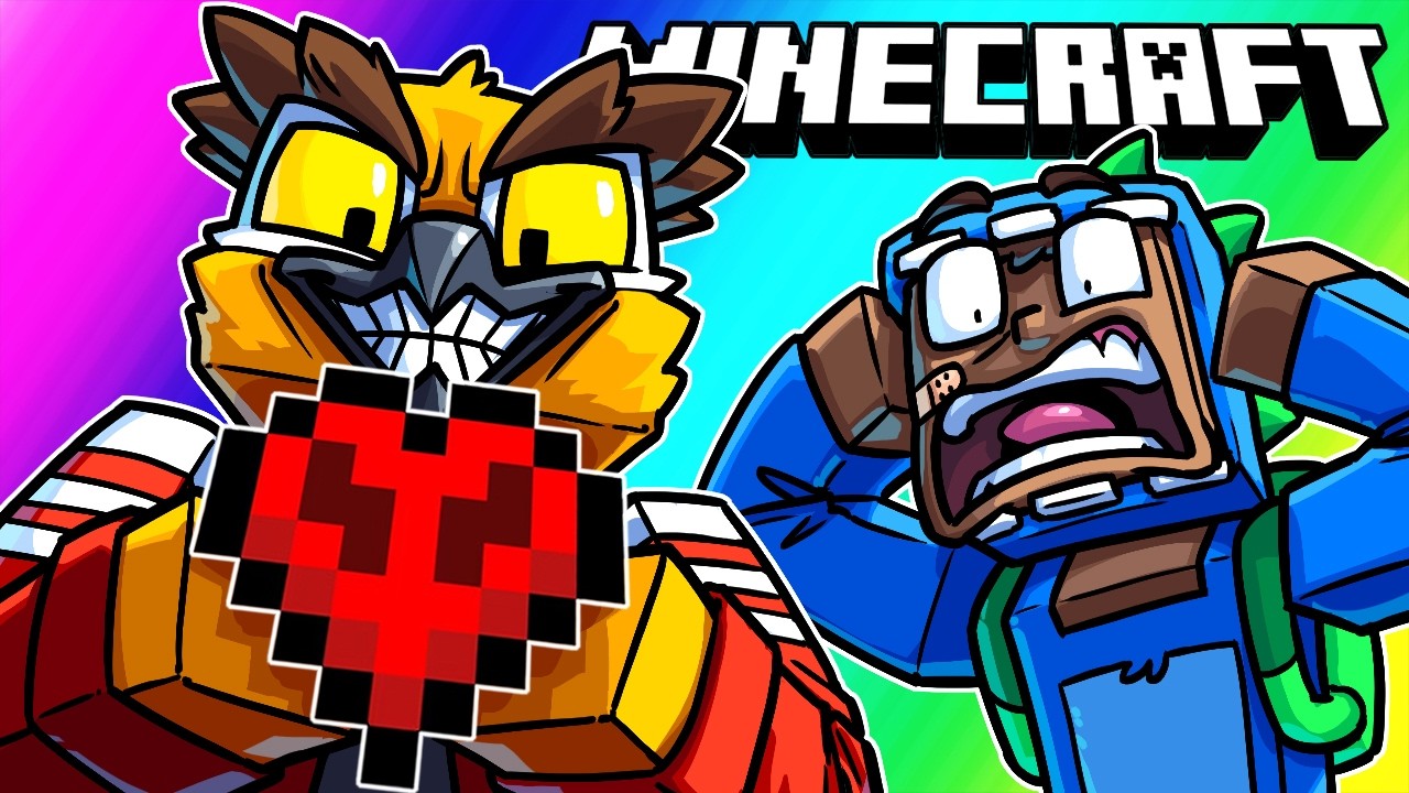 Minecraft - Shared Health on HARDCORE MODE! thumbnail from YouTube