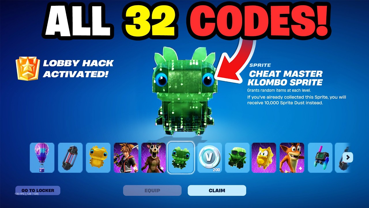 ALL 30+ *LOBBY HACK* Codes in Fortnite Season 4! (All Codes) thumbnail from YouTube