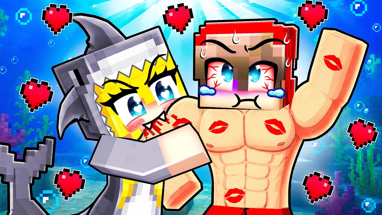 Kidnapped by a SHARK GIRL in Minecraft! thumbnail from YouTube
