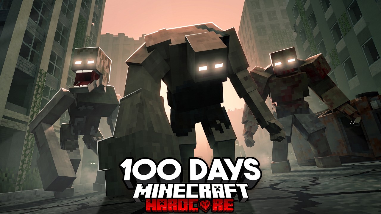 I Survived 100 Days in an EVOLVED ZOMBIE APOCALYPSE in Minecraft Hardcore thumbnail from YouTube