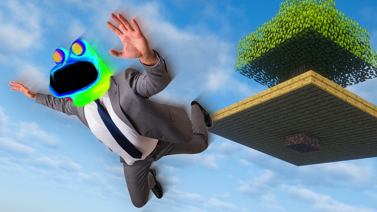 Speedrunning Minecraft Skyfactory was a TERRIBLE Mistake thumbnail from YouTube