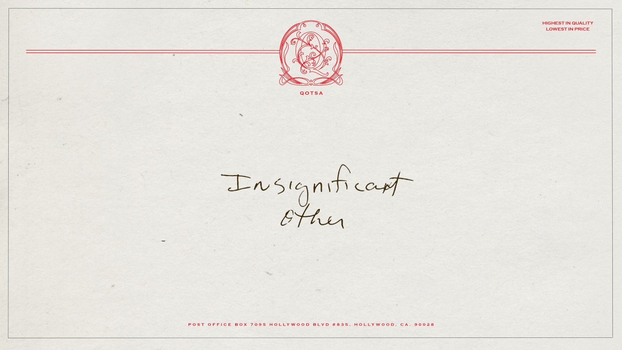 Queens of the Stone Age - Insignificant Other (Lyric Video) thumbnail from YouTube