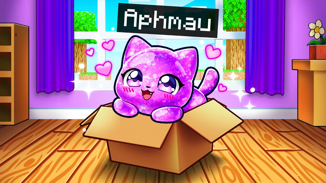I’m a SQUISHY KITTEN in Minecraft! thumbnail from YouTube