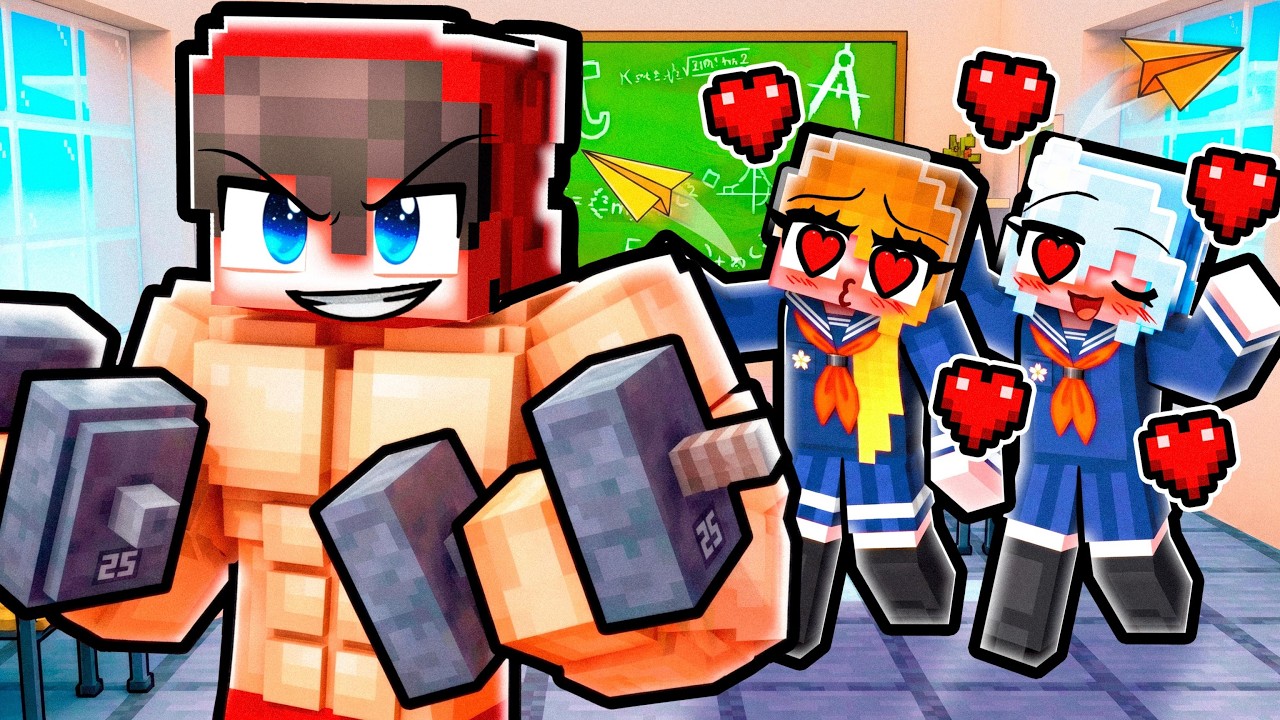 Bodybuilding to Rizz SCHOOL GIRLS.. (Minecraft) thumbnail from YouTube