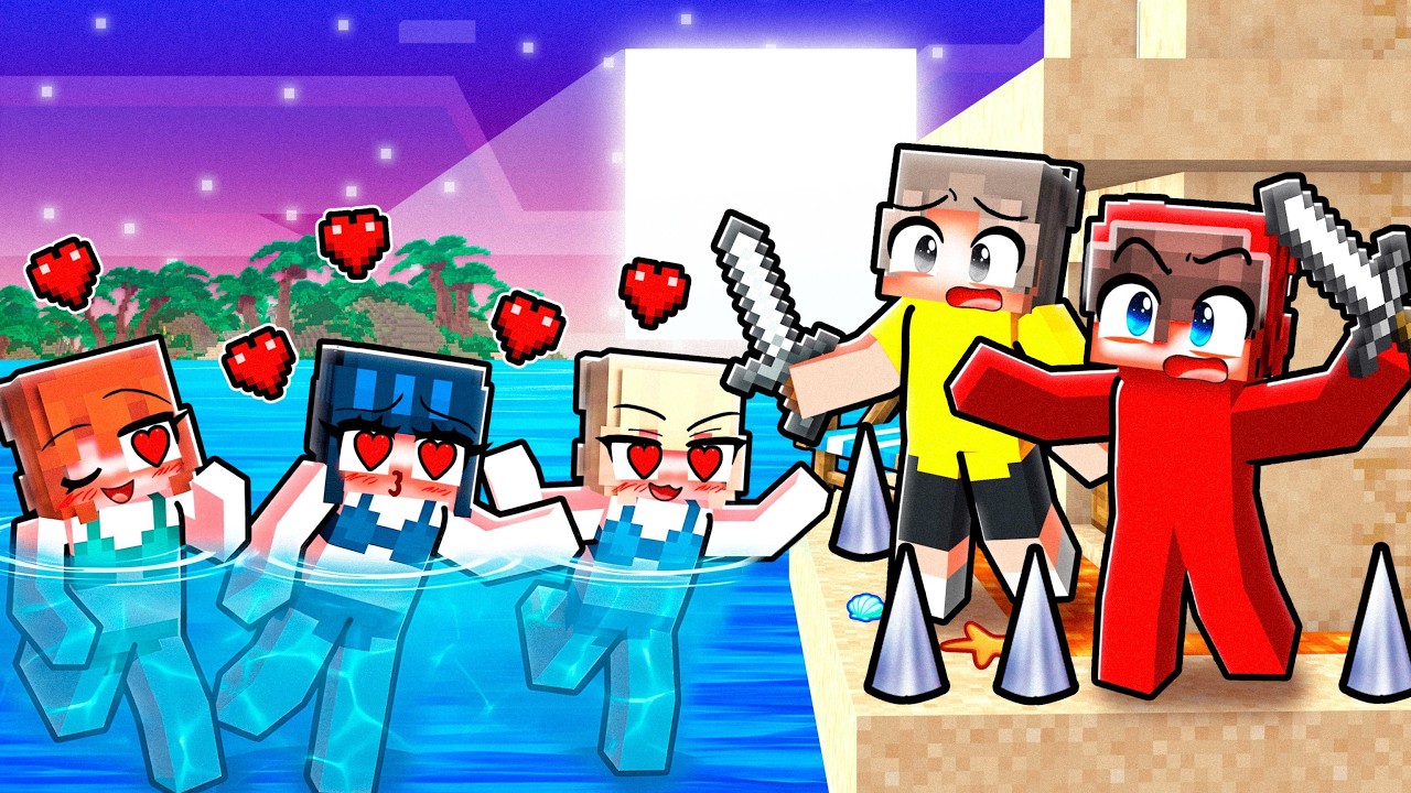 CRAZY FANGIRLS vs SUMMER BASE in Minecraft! thumbnail from YouTube