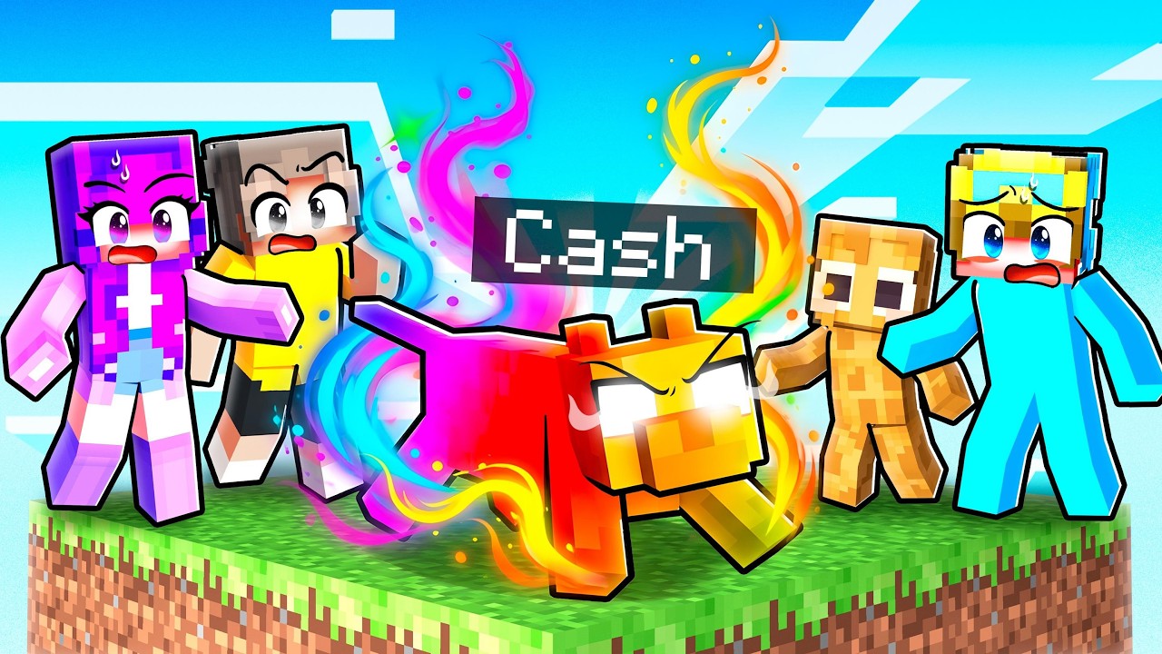 I Pretended to be an OP CAT on ONE CHUNK! thumbnail from YouTube