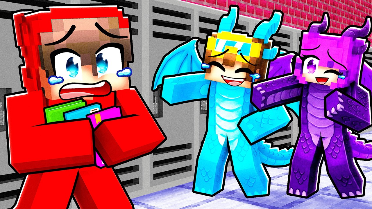 Joining a DRAGON ONLY SCHOOL in Minecraft.. thumbnail from YouTube