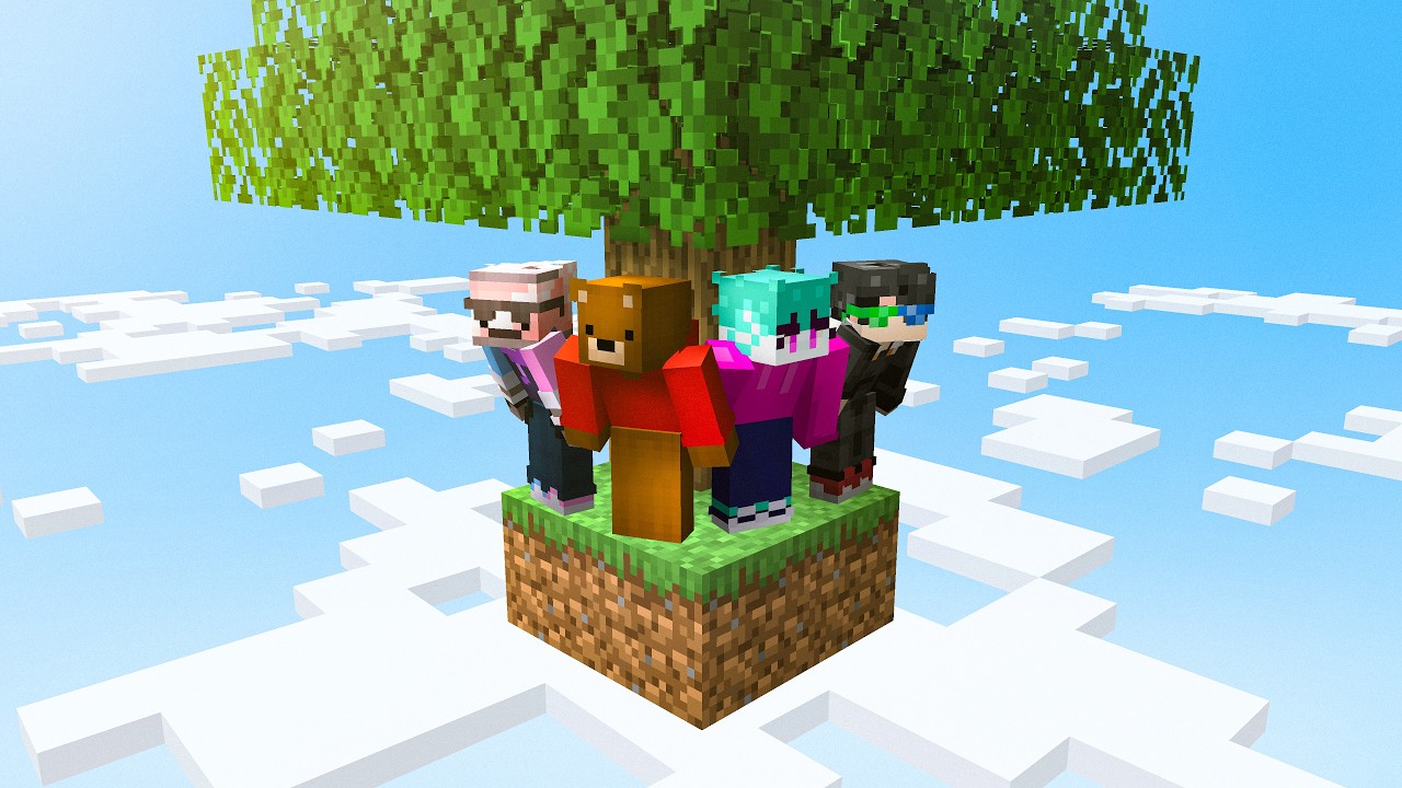 We Attempted Minecraft Skyblock... thumbnail from YouTube