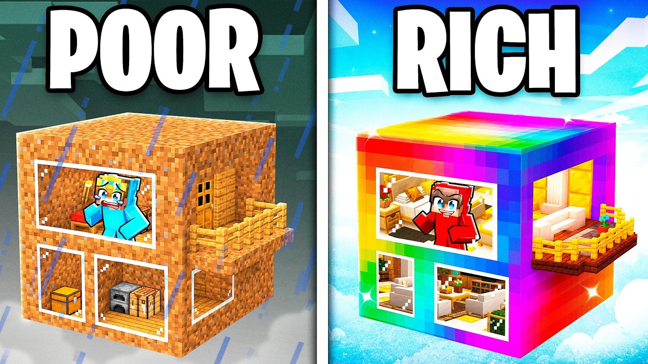 POOR vs RICH Block Battle! (Minecraft) thumbnail from YouTube
